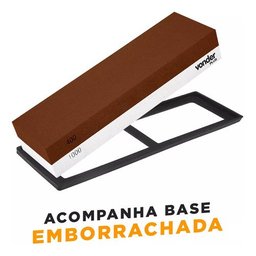 Pedra de Amolar Afiar Faca Amolador Grão 400/1000 Vonder - 5