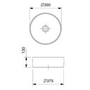 Ver imagem 5 de Cuba Apoio 39cm Redonda Roca T2 Terra Branco A32787n000