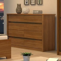 Quarto de Casal com Guarda-Roupa e Cômoda Móveis Lopas - 11 Quarto de Casal com Guarda-Roupa e Cômoda Móveis Lopas - 11