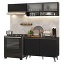 Ver imagem 2 de Armário de Cozinha Compacta 200 Cm Preto Nice Madesa 09