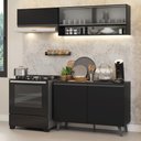Ver imagem 1 de Armário de Cozinha Compacta 200 Cm Preto Nice Madesa 09