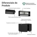 Ver imagem 4 de Armário de Cozinha Compacta 200 Cm Preto Nice Madesa 09