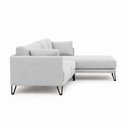 Ver imagem 6 de Sofá Sala de Estar Atena Chaise Direito Pés de Ferro 344cm 6 Lugares Bouclê Branco M1 - Monari Desig