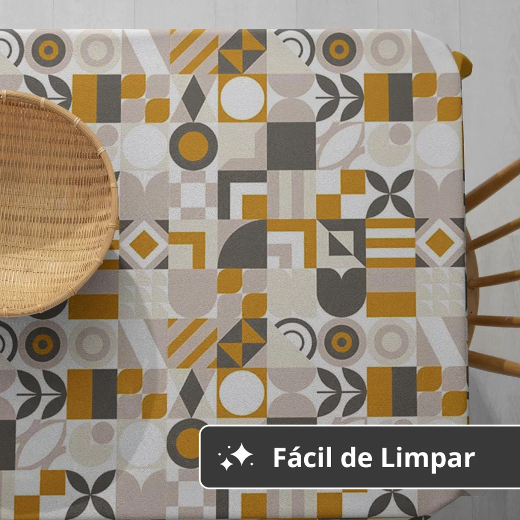 Toalha Mesa Plástica Térmica Flow 4 Lugares Redonda 1,38 - 4