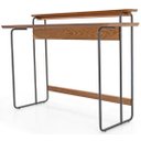 Ver imagem 1 de Escrivaninha Narrow Amêndoa Base Preta 120cm - 59079