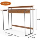 Ver imagem 3 de Escrivaninha Narrow Amêndoa Base Preta 120cm - 59079