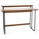 Ver imagem 2 de Escrivaninha Narrow Amêndoa Base Preta 120cm - 59079