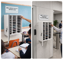 Ver imagem 5 de Armário Porta Celular 42 Vãos Organizador Escola Empresa Academia Guarda Nichos KA01 Branco