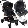 Carrinho de Bebe com Bebe Conforto e Moises Burigotto Lui Cobre - 1