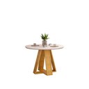 Ver imagem 2 de Mesa de Jantar Redonda 103,5cm c/ Tampo de Vidro Lina D04 - D'Rossi