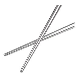 Kit 10un Hashi Aço Inox Palito Coreano 23cm Reutilizável - 2