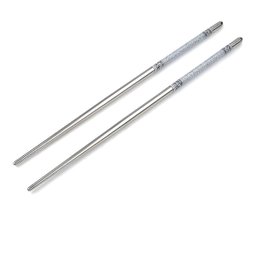 Kit 10un Hashi Aço Inox Palito Coreano 23cm Reutilizável - 1