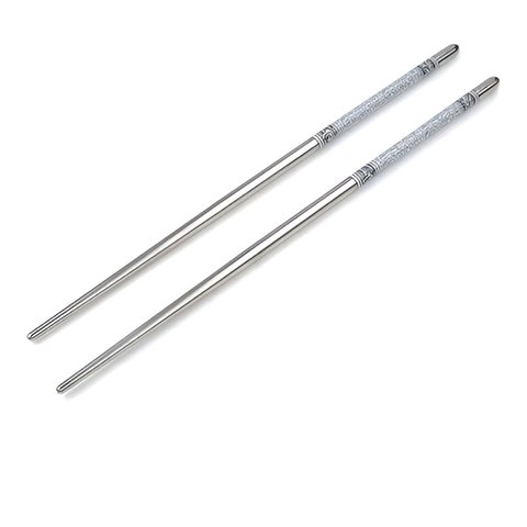 Kit 10un Hashi Aço Inox Palito Coreano 23cm Reutilizável