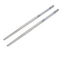 Ver imagem 1 de Kit 10un Hashi Aço Inox Palito Coreano 23cm Reutilizável