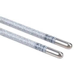 Kit 10un Hashi Aço Inox Palito Coreano 23cm Reutilizável - 3