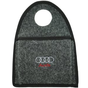 Lixeira Lixinho Automotiva Carro Carpete Logo Bordado para Câmbio Grafite