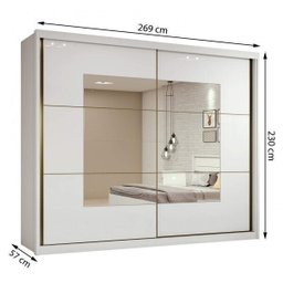 Quarto de Casal com Guarda Roupa e Cômoda  - 6