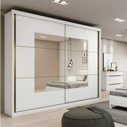 Quarto de Casal com Guarda Roupa e Cômoda  - 1