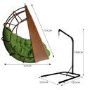 Ver imagem 4 de Cadeira Balanço Ninho Suspenso com Suporte e Almofada Impermeável