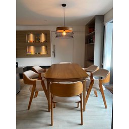 Mesa de Jantar Prime Wood Borda Curva (apenas a Mesa):comp180xalt80xlarg90/madeira - 4
