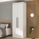Ver imagem 1 de Módulo de Guarda-Roupa 2 Portas e 2 Gavetas Internas Branco Viena Yescasa