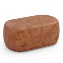 Ver imagem 7 de Conjunto 02 Puffs Decorativos Orgânicos Molly Couríssimo Caramelo - Abmaza