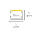 Ver imagem 3 de Perfil de Sobrepor para Fita Led Taschibra Vertex 20 com 1 Metro Branco