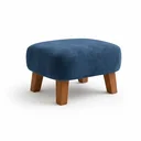 Ver imagem 7 de Poltrona Amamentação Viena Suede + Puff Macio Quarto Bebe:Azul Marinho