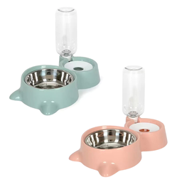 Comedouro E Bebedouro Automático Para Cães E Gatos Tigela - 1