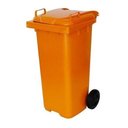 Ver imagem 2 de Lixeira Contentor 240 Litros Coleta Seletiva Tampa Rodas