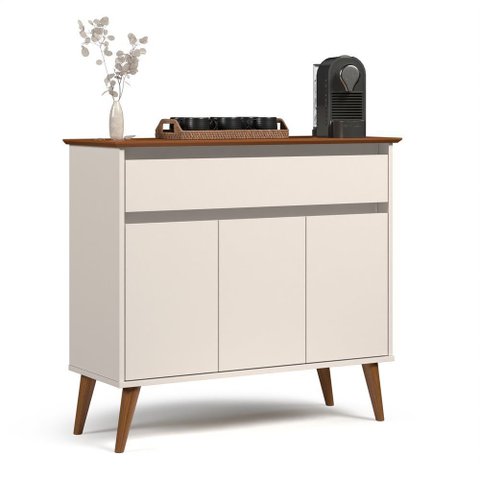 Aparador Zeus: Off White/freijo