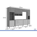 Ver imagem 3 de Cozinha Completa 6 Peças Divina CZ621 Cinamomo/Titanium MGM