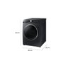 Lava e Seca Samsung 14Kg Black Inox 127V WD14T504DSB/AZ - 6