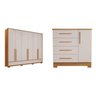 Conjunto de Quarto com 1 Guarda-roupa e 1 Cômoda - 2