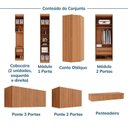 Ver imagem 5 de Guarda Roupa Planejado 13 Portas 1 Gaveta 8 Peças Hera CabeCasa MadeiraOriginals Louro
