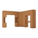 Ver imagem 2 de Guarda Roupa Planejado 13 Portas 1 Gaveta 8 Peças Hera CabeCasa MadeiraOriginals Louro