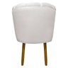 Poltrona Decorativa Alice para Sala Recepção Estetica Veludo Marfim Sofa Store Poltrona Decorativa a - 5