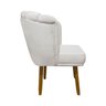 Poltrona Decorativa Alice para Sala Recepção Estetica Veludo Marfim Sofa Store Poltrona Decorativa a - 4