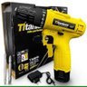 Kit Parafusadeira Furadeira 12v Sem Fio Com Jogo Maleta De Ferramentas 200 Peças - 2