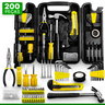 Kit Parafusadeira Furadeira 12v Sem Fio Com Jogo Maleta De Ferramentas 200 Peças - 3