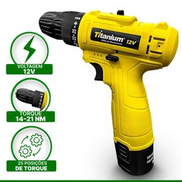 Kit Parafusadeira Furadeira 12v Sem Fio Com Jogo Maleta De Ferramentas 200 Peças - 4