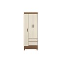 Ver imagem 5 de Guarda Roupas Fit 3.2 Santos Andira -3 Portas 2 Gavetas 191x 69 Cm:jequitiba/offwhite