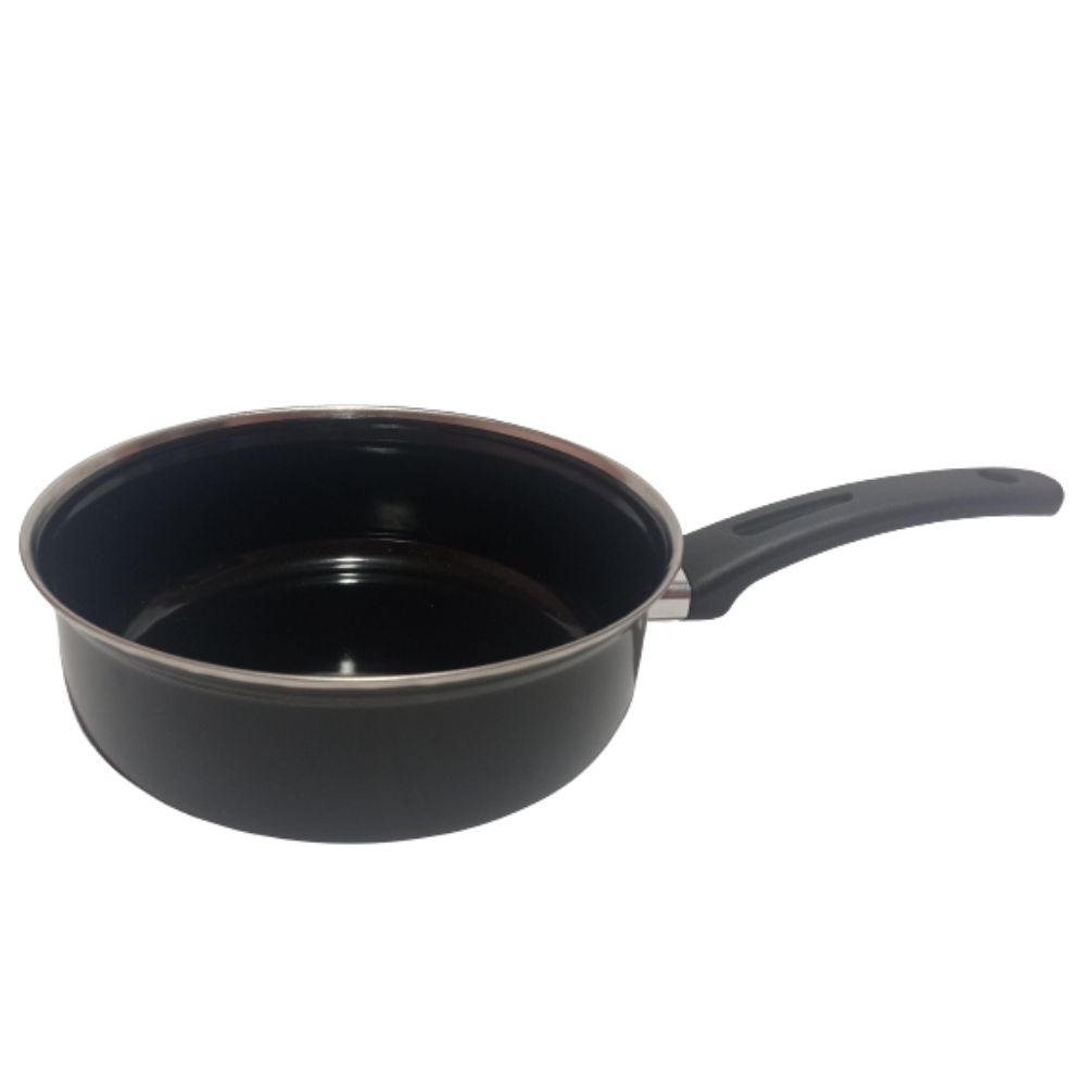 Jogo Panelas 8 Peças Cerâmica Preto Indução Cooktop Elétrico Á Gás - 6