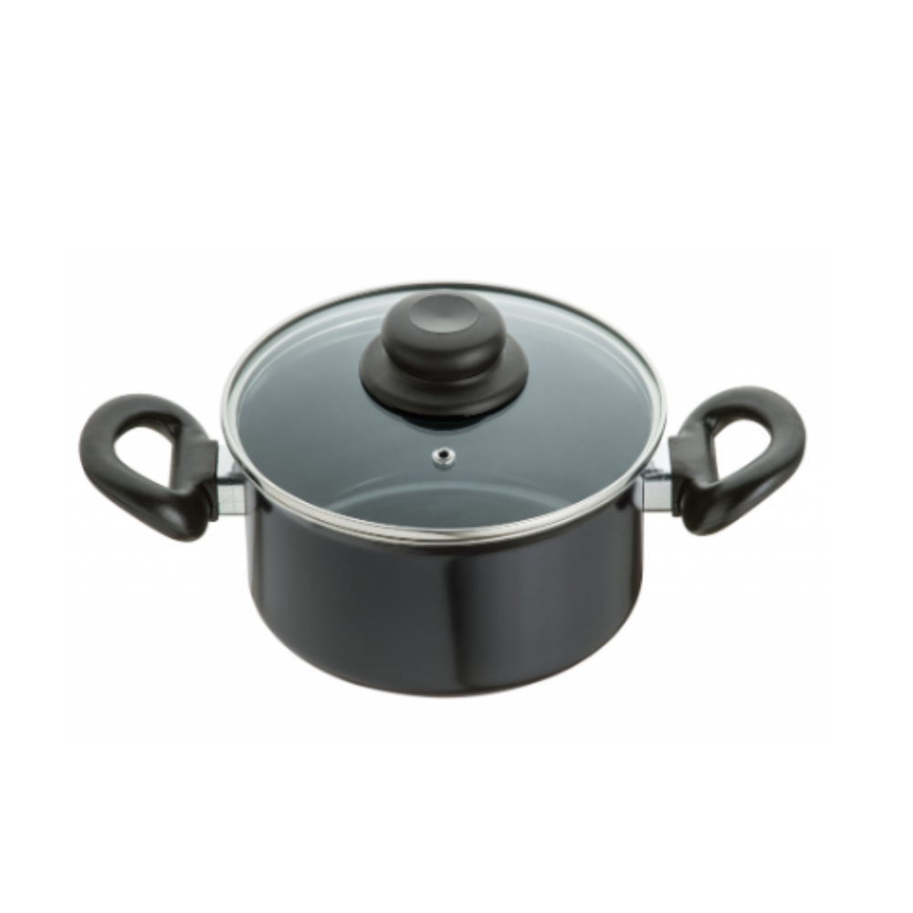 Jogo Panelas 8 Peças Cerâmica Preto Indução Cooktop Elétrico Á Gás - 5