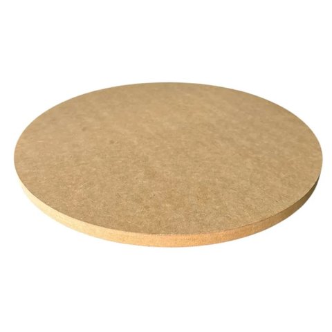 Tampo Redondo 30 cm em MDF 15mm Cru para Mesa