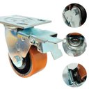 Ver imagem 6 de Rodizio Industrial Carga Pesada 4x2 Pol. C/freio 400 Kg