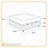 Cama Box Baú Queen com Colchão de Molas Ensacadas Ortobom Airtech Springpocket 158cm - 5