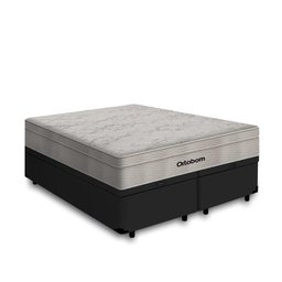 Cama Box Baú Queen + Colchão de Molas Ensacadas Ortobom AirTech SpringPocket 158cm - 3