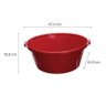 Bacia de Plástico 14 Litros Vermelho - Astra - Brd-br - 2