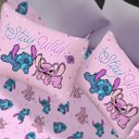 Ver imagem 3 de Jogo de Cama Casal 3 Peças Portallar Disney Stitch e Angel